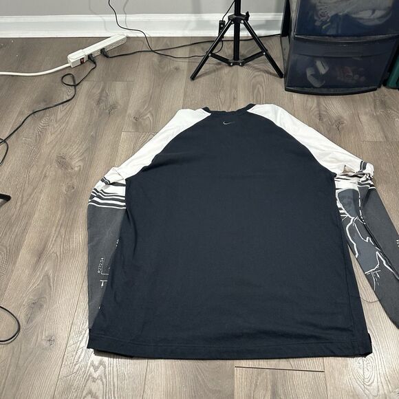 Vtg Y2k Nike Mens Long Sleeve Shirt Lebron James I Can't Accept Not Trying Large - Picture 9 of 9